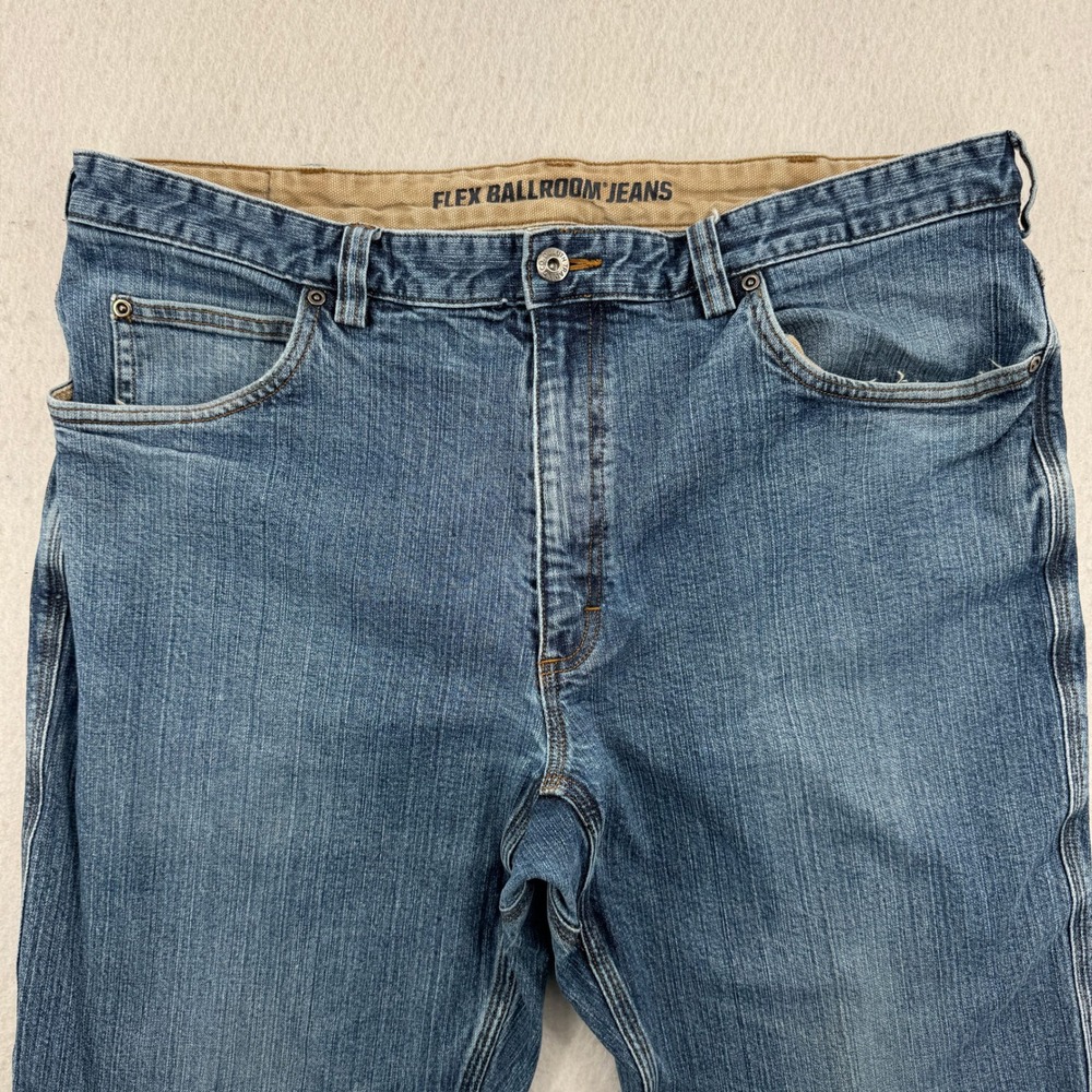 Duluth Trading Co Flex Ballroom Jeans Mens 40x34 Relaxed Fit Blue Workwear Denim